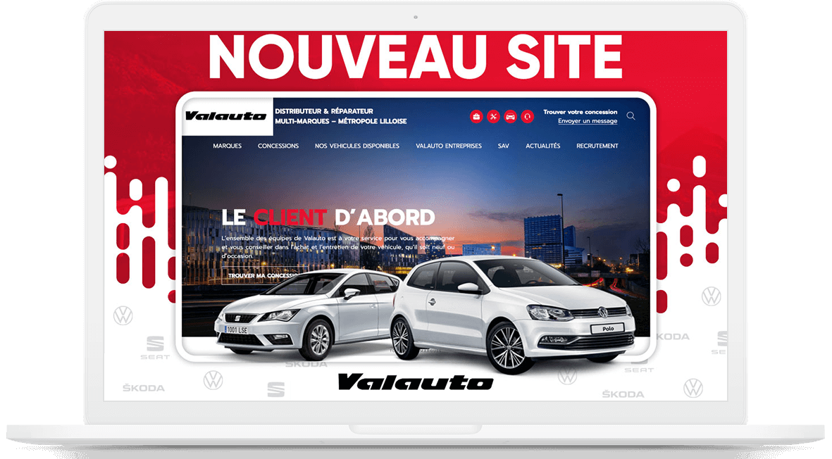 nouveau site web à Lille groupe Valauto