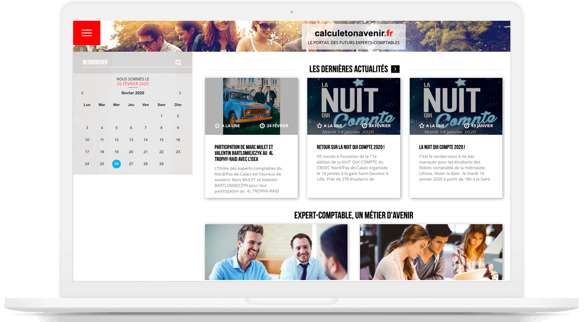 site vitrine ordre des experts comptables lille