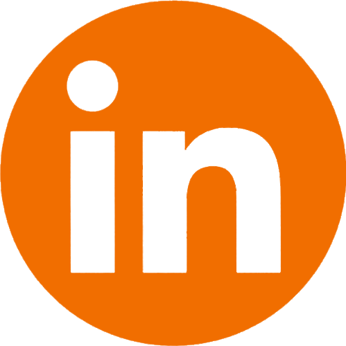 logo linkedin orange